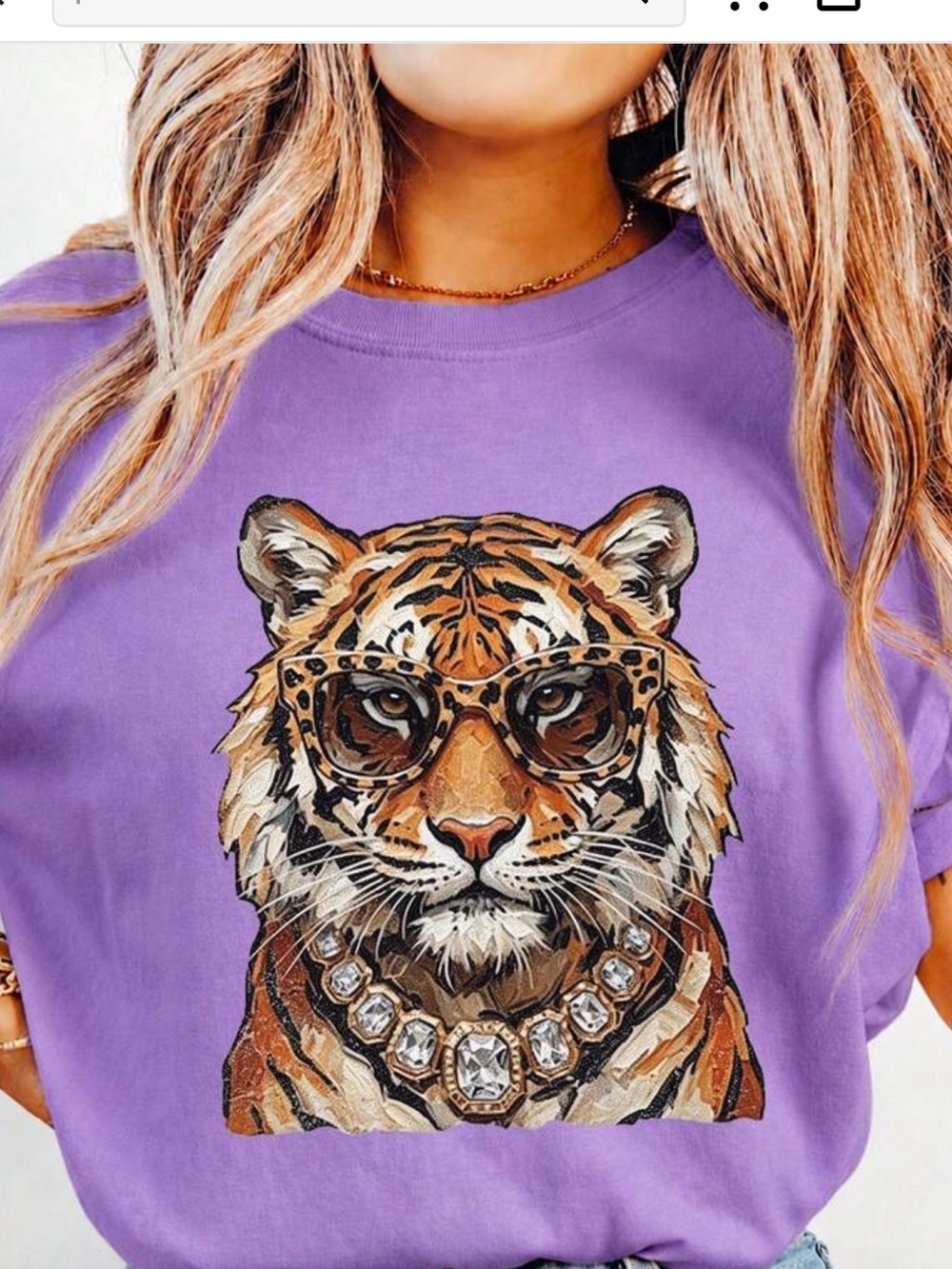 NWOT LSU Purple Tiger Tshirt